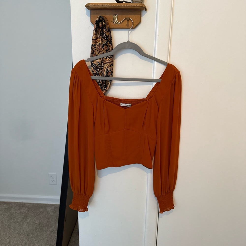 Women's Rust Abercrombie & Fitch Blouse